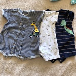 3 Short Sleeve / Shorts Onsies